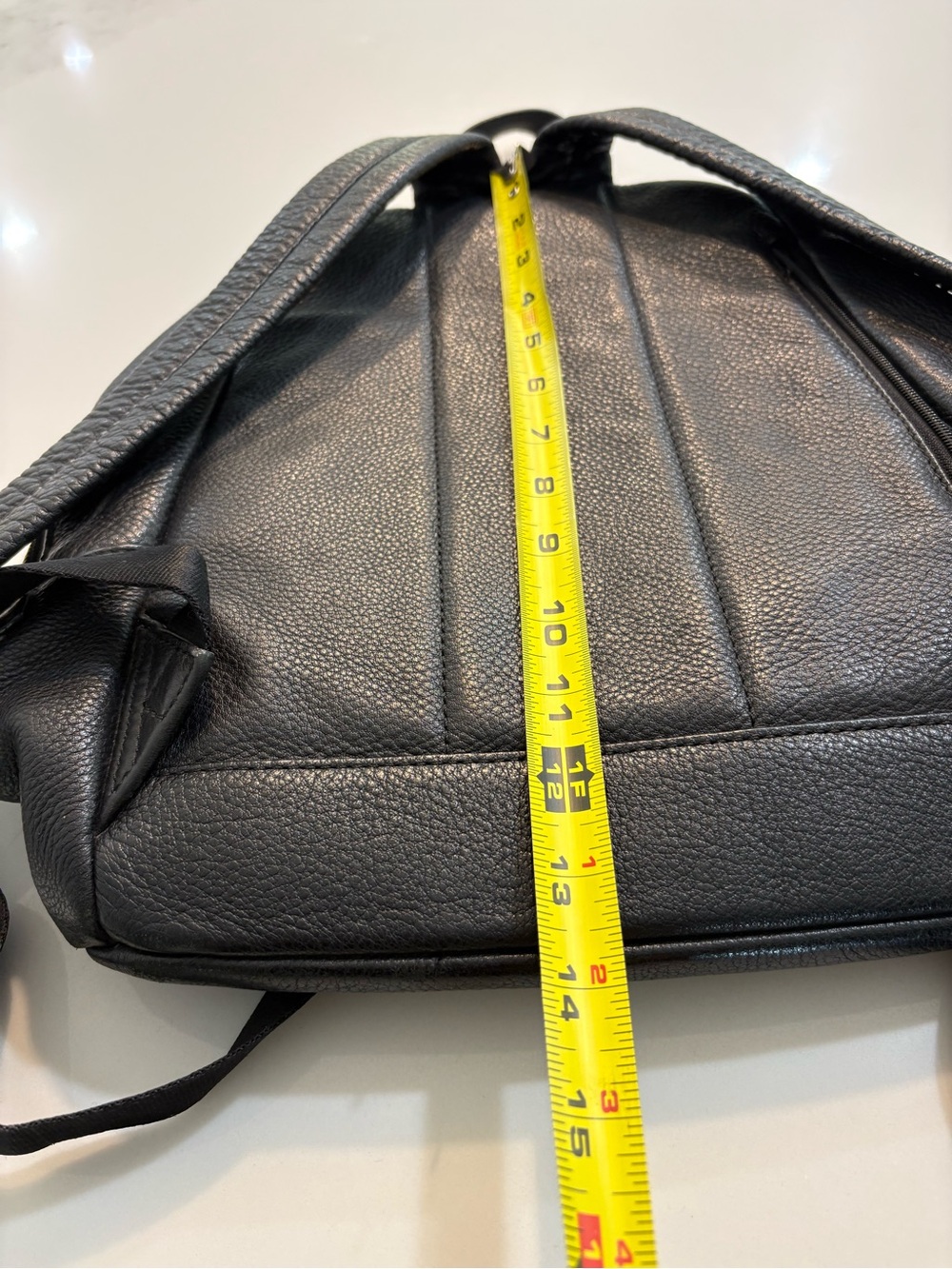 Michael Kors Black Leather Backpack with Gold Hardware - Picture 14 of 15